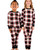  Black Plaid Kid's Long Sleeve PJ's 