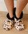  Chocolate Moose Cream Fuzzy Feet Slipper 