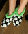  Polka Dot Fuzzy Feet Slipper 