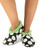 Polka Dot Fuzzy Feet Slipper