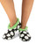  Polka Dot Fuzzy Feet Slipper 