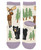  Moose Hug Purple Trim Kid Sock 