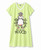  Not in the Mood Green Women's Cow V-neck Nightshirt 