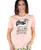 Moody In The Morning Cow Women's Regular Fit Pink Tee 