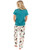  Booty Sleep Blue Women's Regular Fit Horse PJ Set 