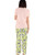  Moody In The Morning Cow Women's Regular Fit Pink PJ Set 