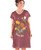  Queen Bee Purple Women's V-neck Nightshirt 