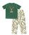  Lights Out Green Reindeer Men's PJ Set 