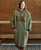  Yellowstone LazyOne sleep hoodie with oversized front pocket worn by a person with hands placed comfortably in the pocket