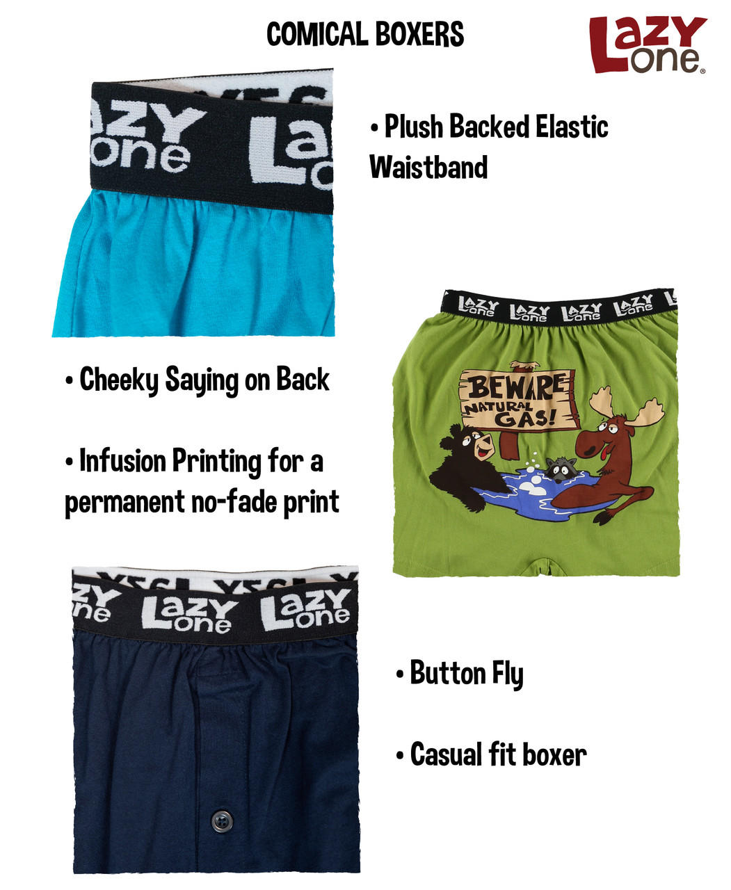 Don't Moose With Me Men's Funny Boxers