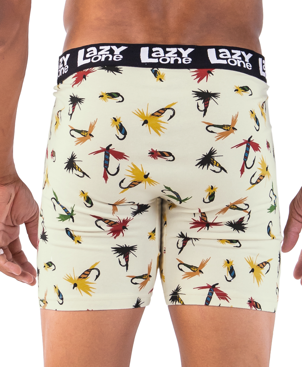 The Big One” Custom Fishing Print Men's Boxer Shorts - Mako Underwear