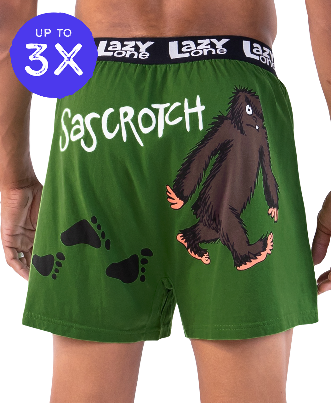 Lazyone Mens Funny Boxer Briefs - Bat Moose