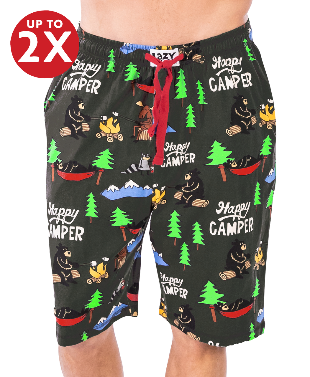 Happy Camper Unisex Pajama Bottoms - Beachside Gifts Store