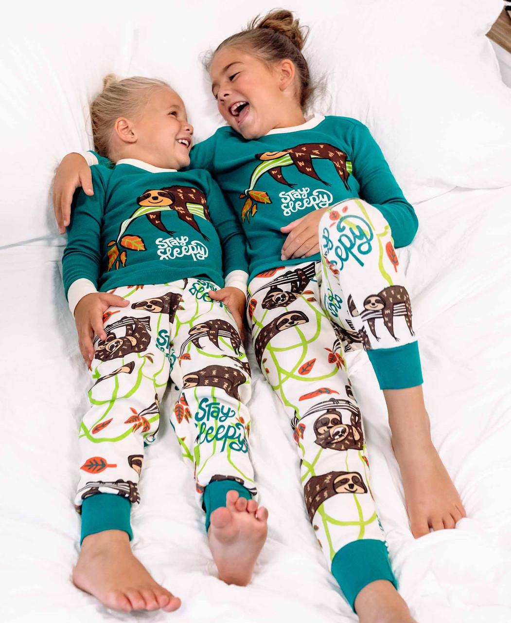 Stay Sleepy - Sloth | Kid PJ Set | LazyOne