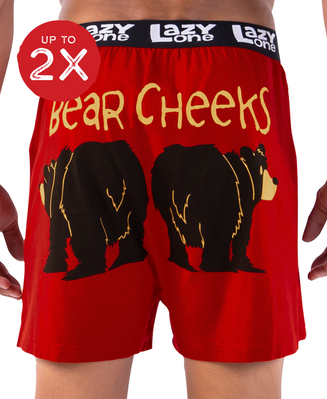 Bear Cheeks Men's Funny Boxer