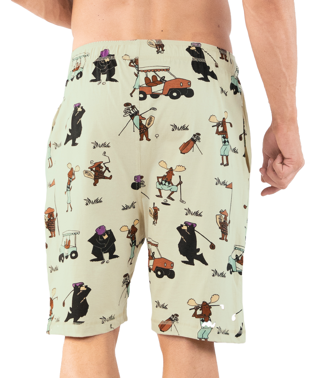 Life Is Good Men's Golf Theme Sleep Pajama Lounge Shorts