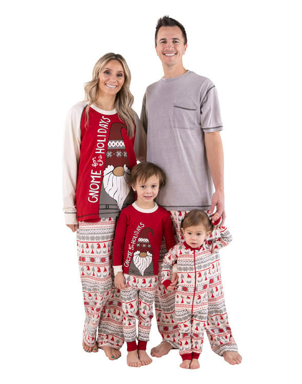 Gnome Family Pajamas and Pet Bandana