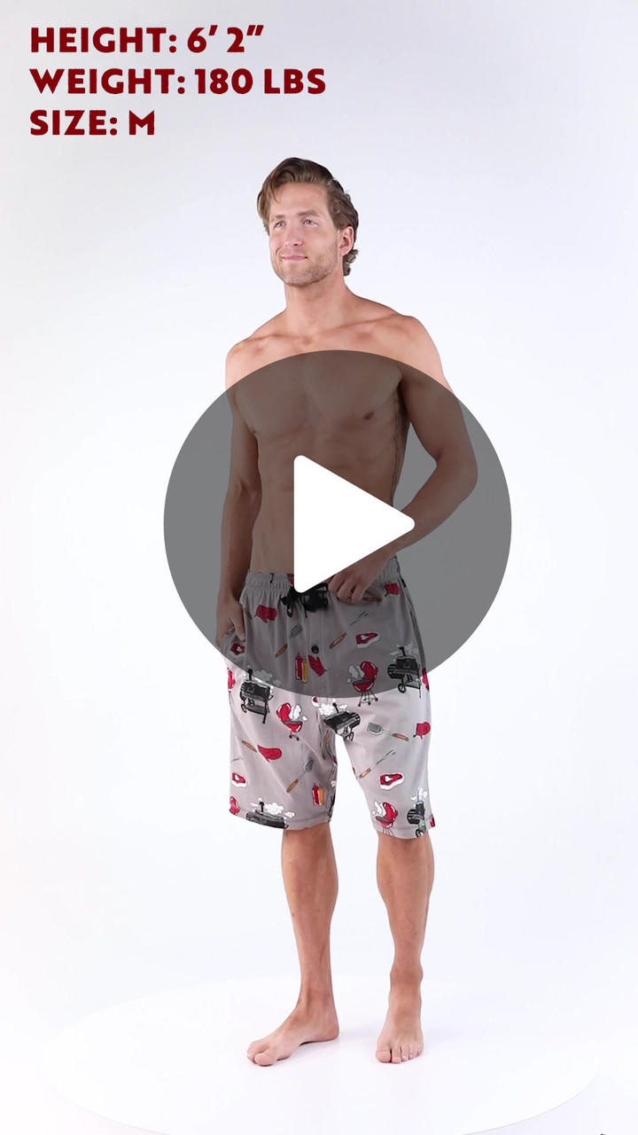 Grillin' Men's Pajama Shorts