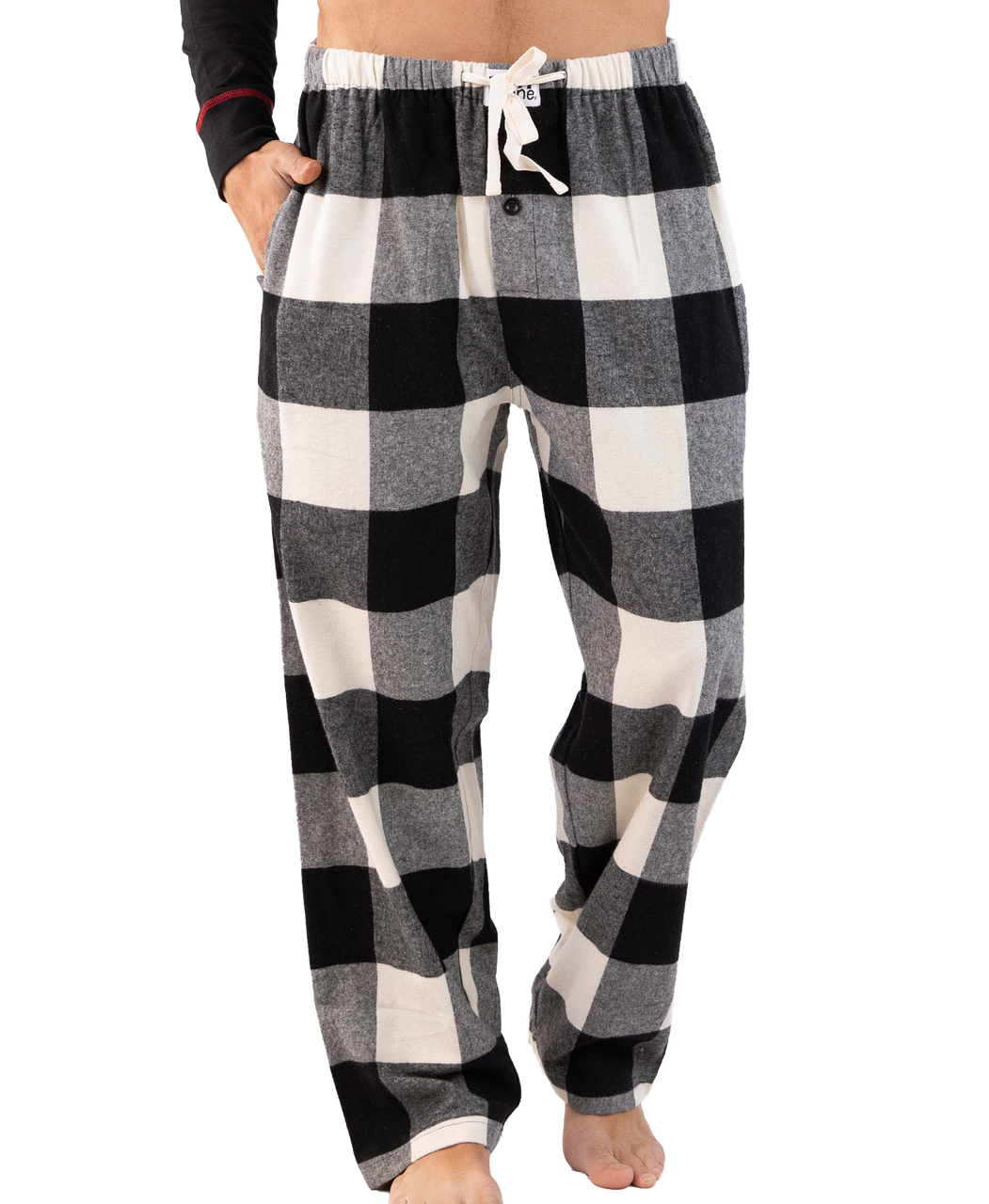 Mens Pajama Pants With Pockets, Mens Soft Flannel Plaid Pajama Sleep Pants