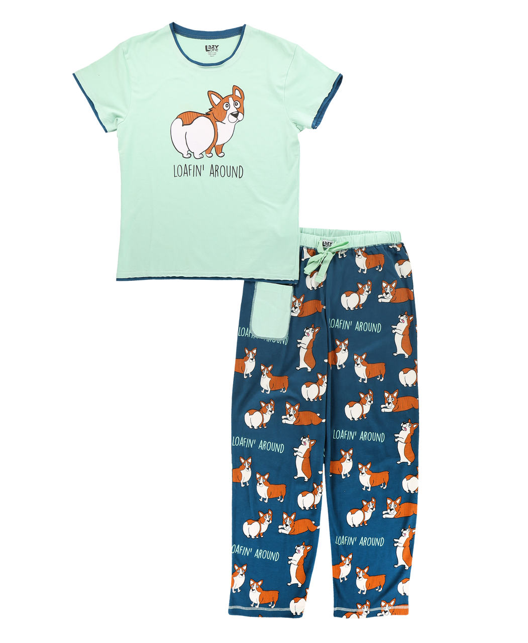 Womens Pajamas 2 Piece Pyjamas Loungewear Sleepwear Nightgown Corgi Dog,  Multi1, X-Small : : Clothing, Shoes & Accessories