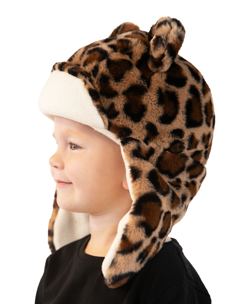 Leopard Kid and Adult Critter Cap