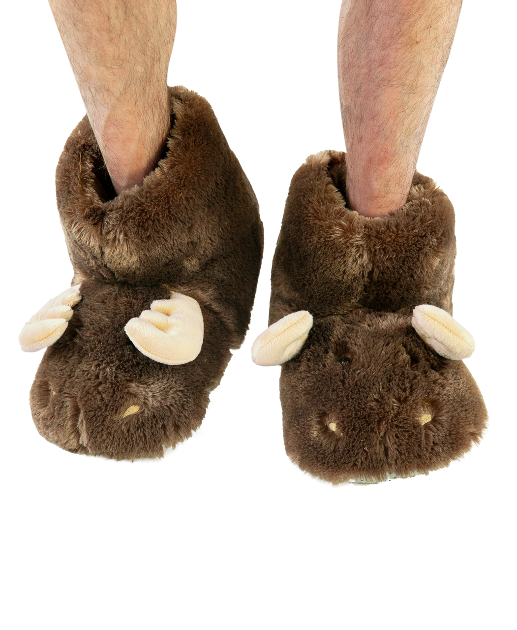 靴 musubore monster fur slip-on BROWN 靴 musubore monster fur slip