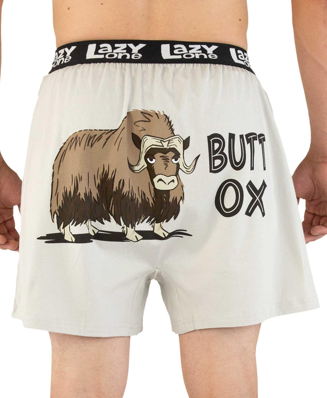 LazyOne Funny Animal Boxers, Butt Quack, Humorous Palestine