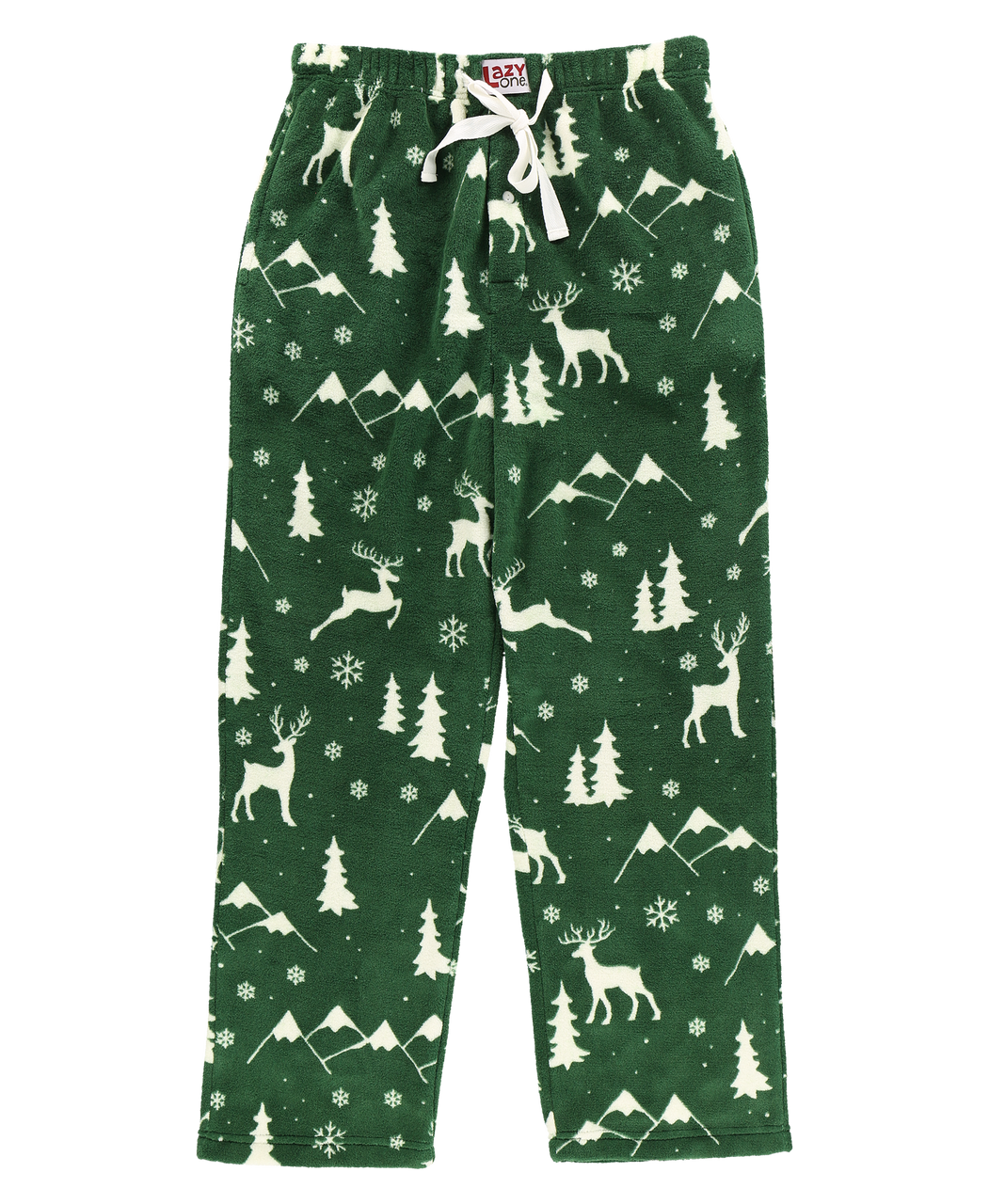 Green Christmas Fleece Pyjama Pants