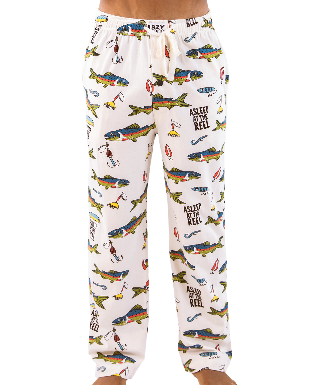 Crappie - Fishing Theme - Bait - Men's Pajama Pants - Black