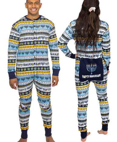 Hanukkah Adult Onesie Flapjack LazyOne