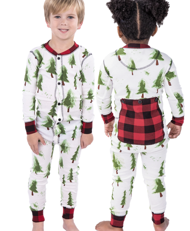 Bear Cheeks Adult Plaid Onesie Flapjack