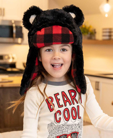Bear Kid and Adult Critter Cap