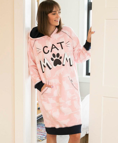 Cat Mom Sleep Hoodie