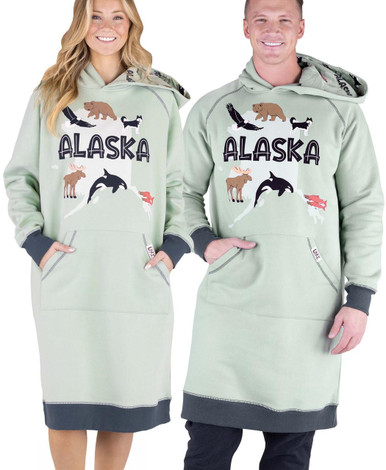 Alaska Wildlife Sleep Hoodie