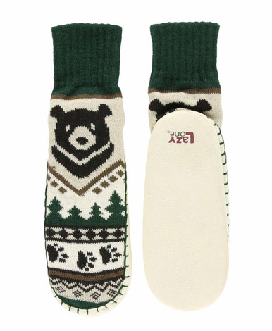 MUK LUKS Calzini Termici Slipper Socks Uomo – Mantieni Il Calore, Morbidi E Confortevoli, Un Paio, Grigio
