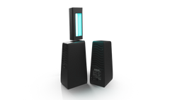 PIONAIR™ Air Treatment System doesn't wait for pollutants to contact a filter or plate. Instead, the PIONAIR™ generates air-purifying technology that migrates through the area and neutralizes organic odors, microbes, and molds at their source.