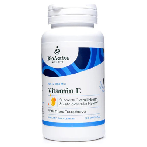 Vitamin E is a powerful antioxidant that has been used for its age-defying and skin smoothing benefits. This 100%, full-spectrum supplement supports: Overall health*, Cardiovascular health*.