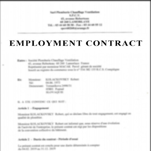 Employment contract