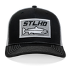 STLHD Winter Ice Black/White Trucker Snapback Hat