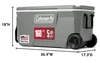 Coleman Classic Series 100-Quart Wheeled Cooler