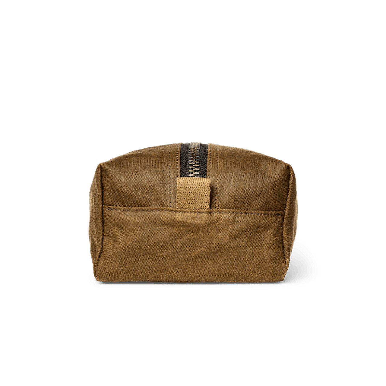 Filson Tin Cloth Zipper Tote Bag in Dark Tan/Flame