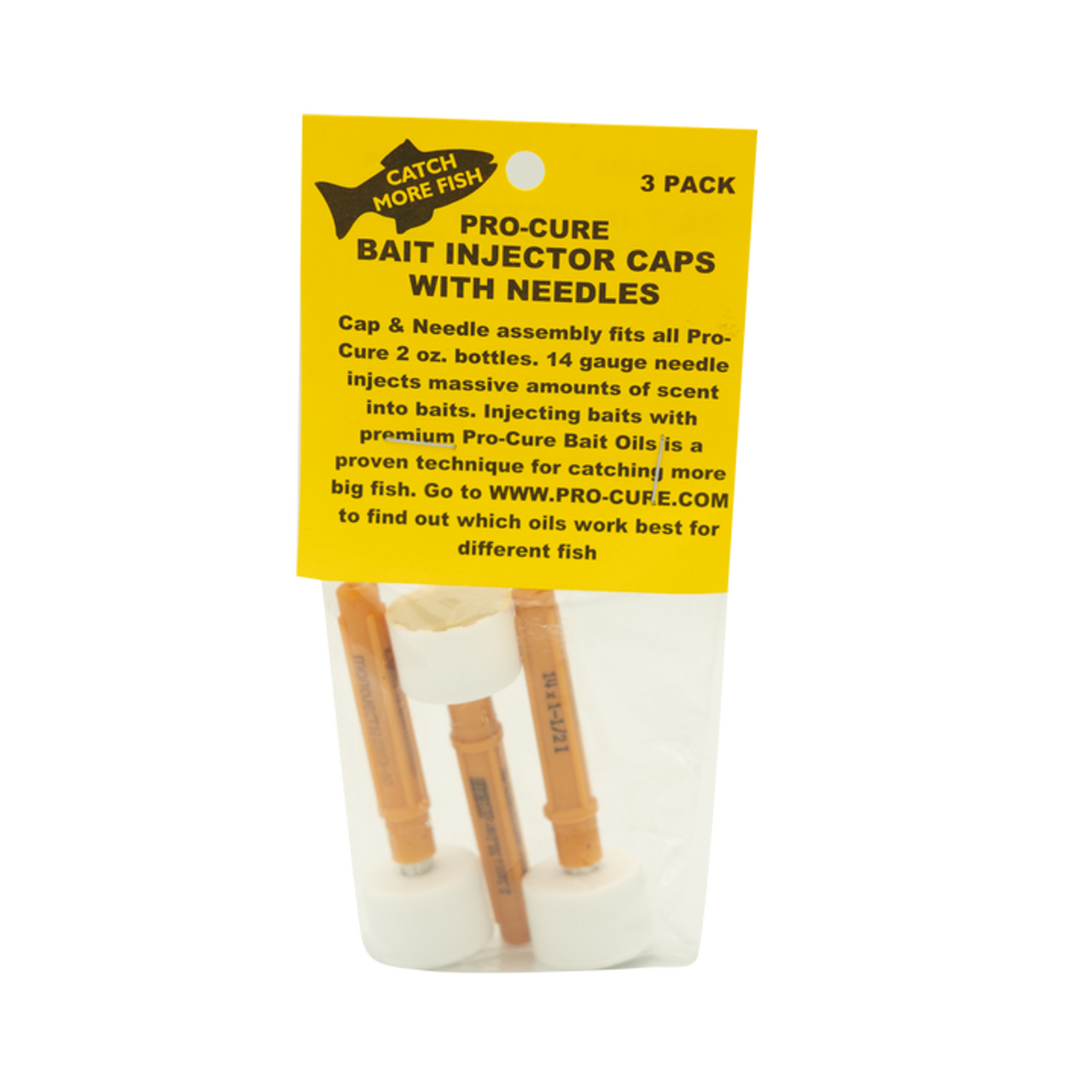 Pro-Cure Bait Injector Caps w/ Needles