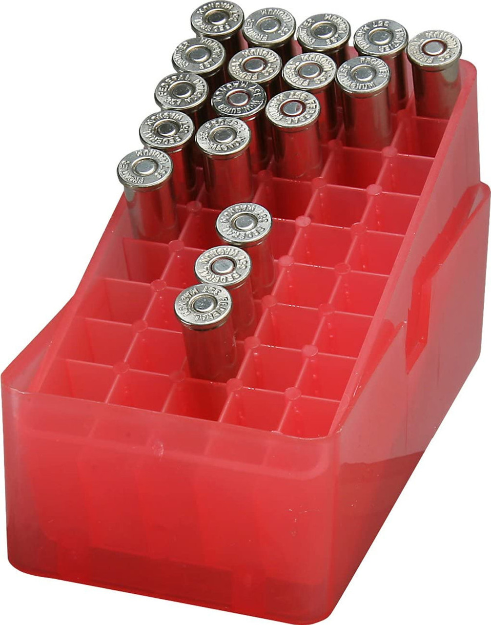 Slip-Top Ammo Box 50 Round Square Hole 38 - 357