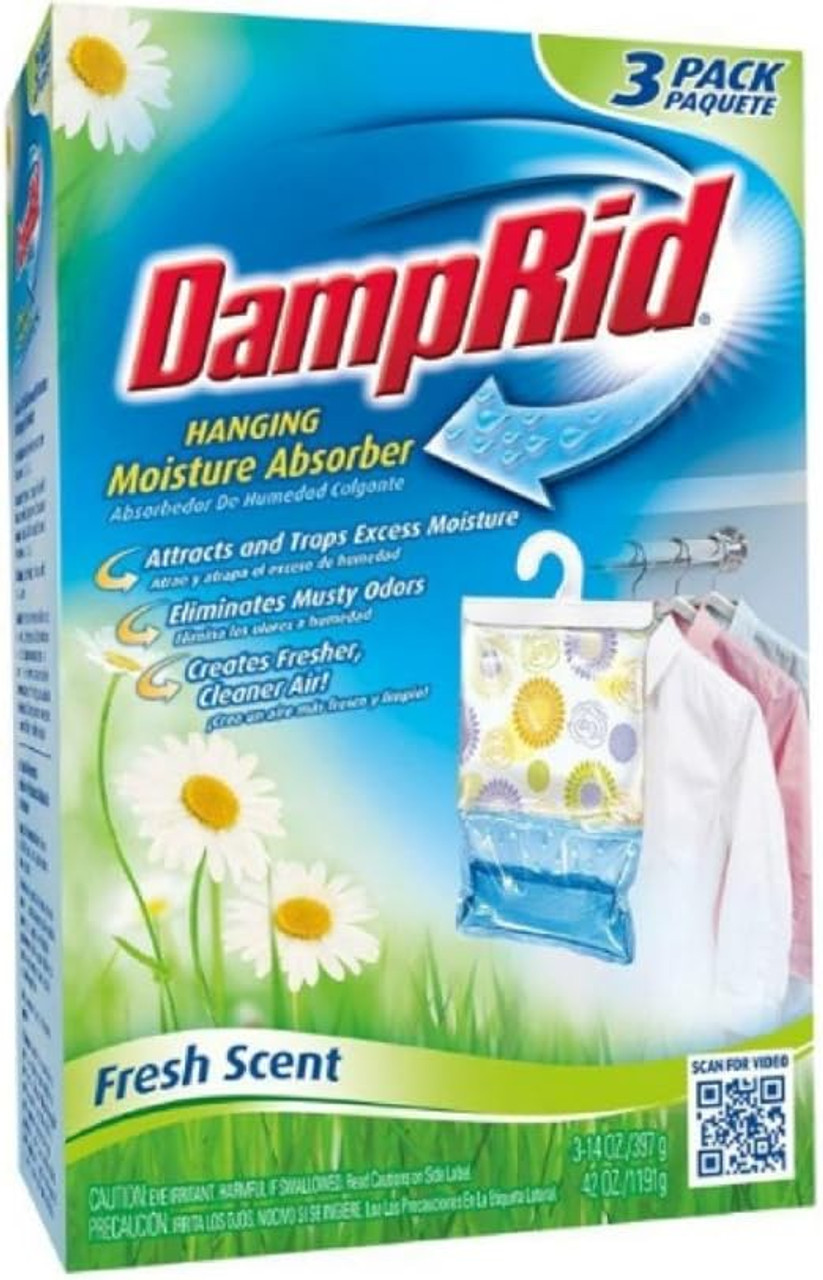 DampRid Max Hanging Bag Fresh Scent, 4 pk