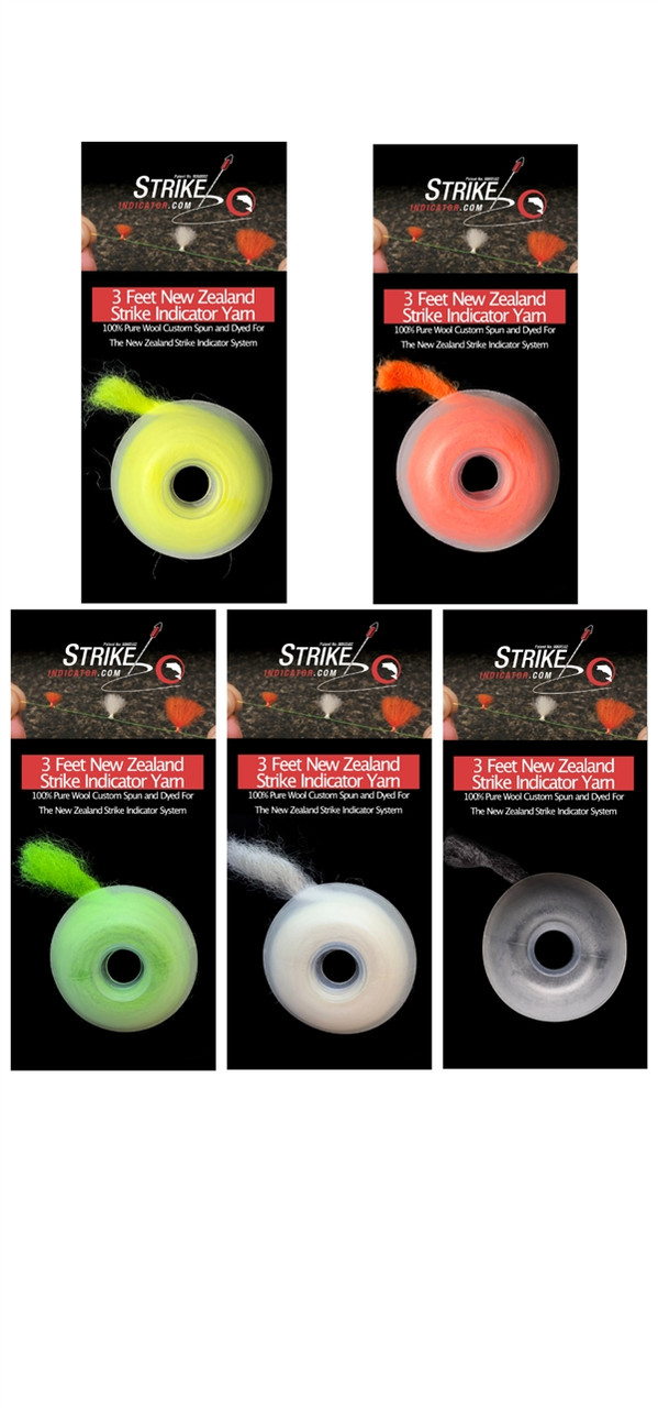 New Zealand Strike Indicator Individual Wool Yarn Spools