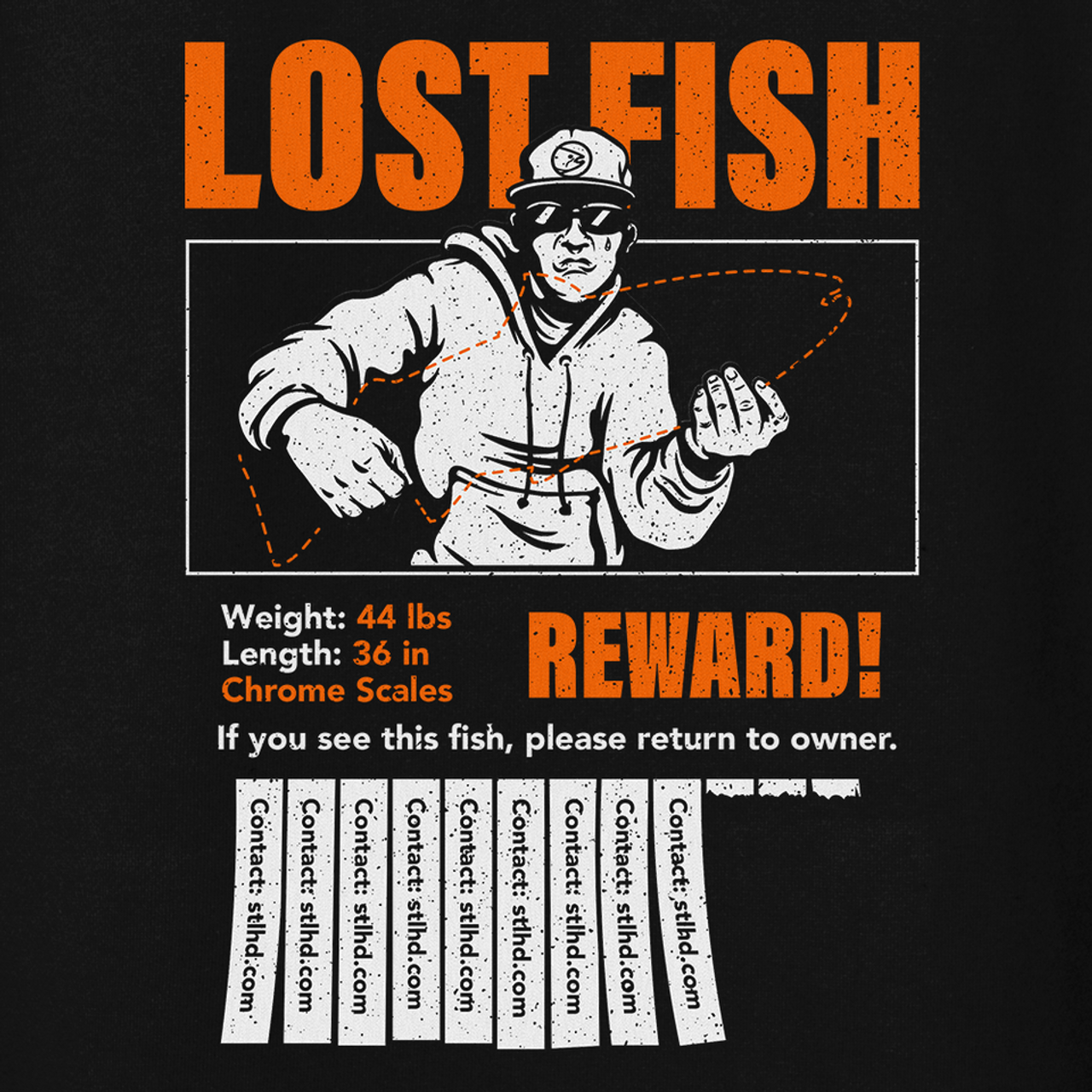 STLHD Men's Lost Fish Premium Hoodie