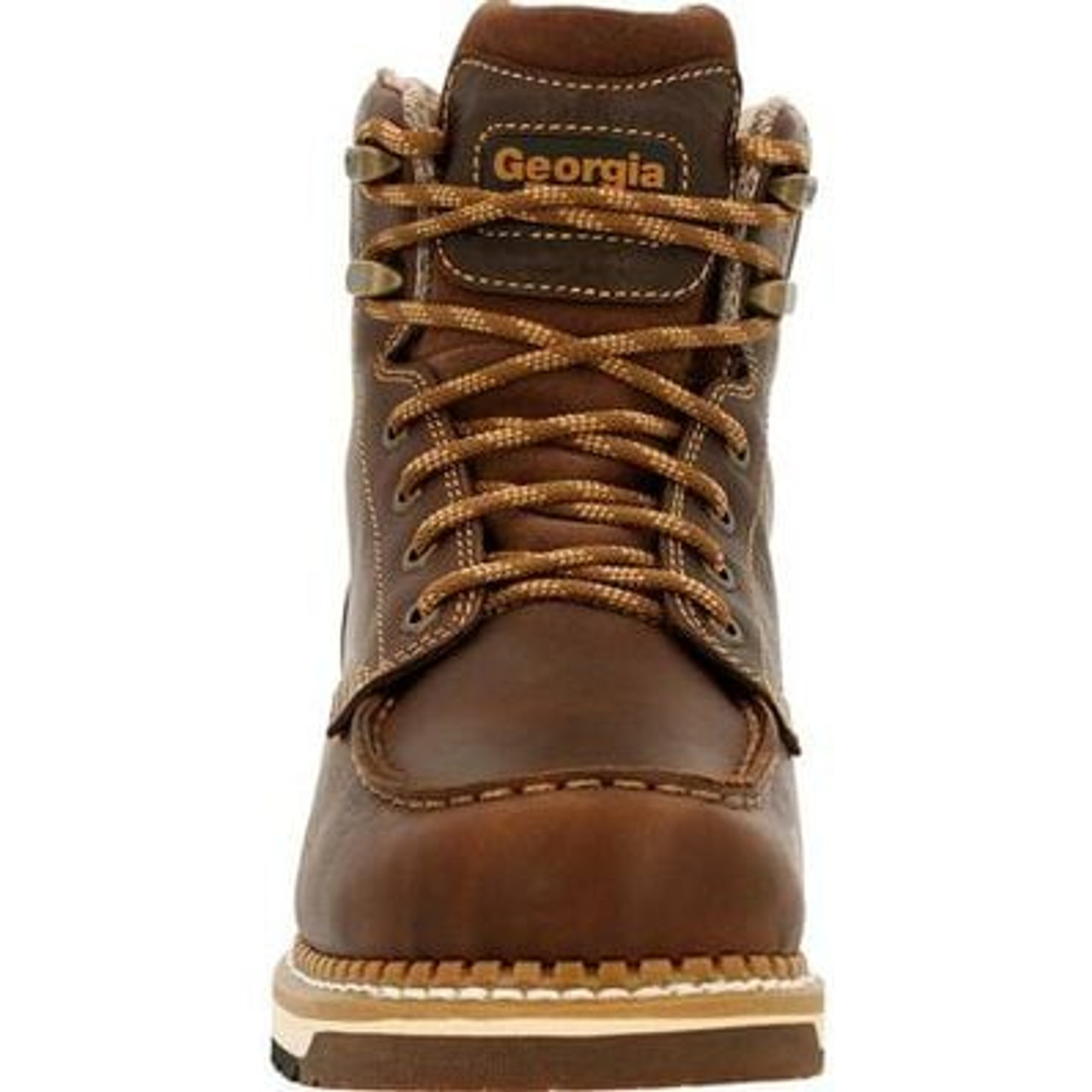 Georgia Boot AMP LT Wedge Waterproof Moc-Toe Work Boot - Brown