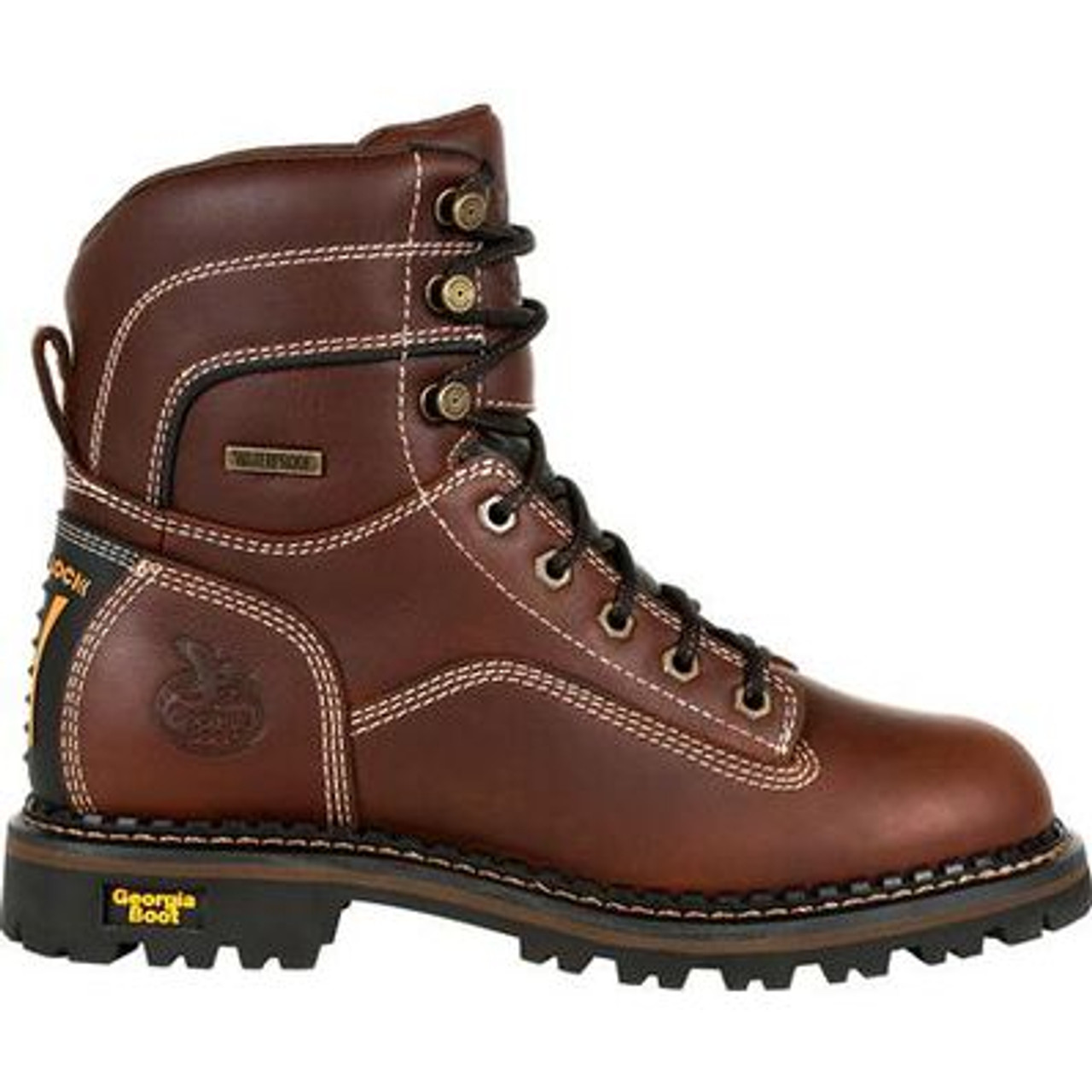 Georgia Boot AMP LT Logger Women's Waterproof Low Heel Logger Boot