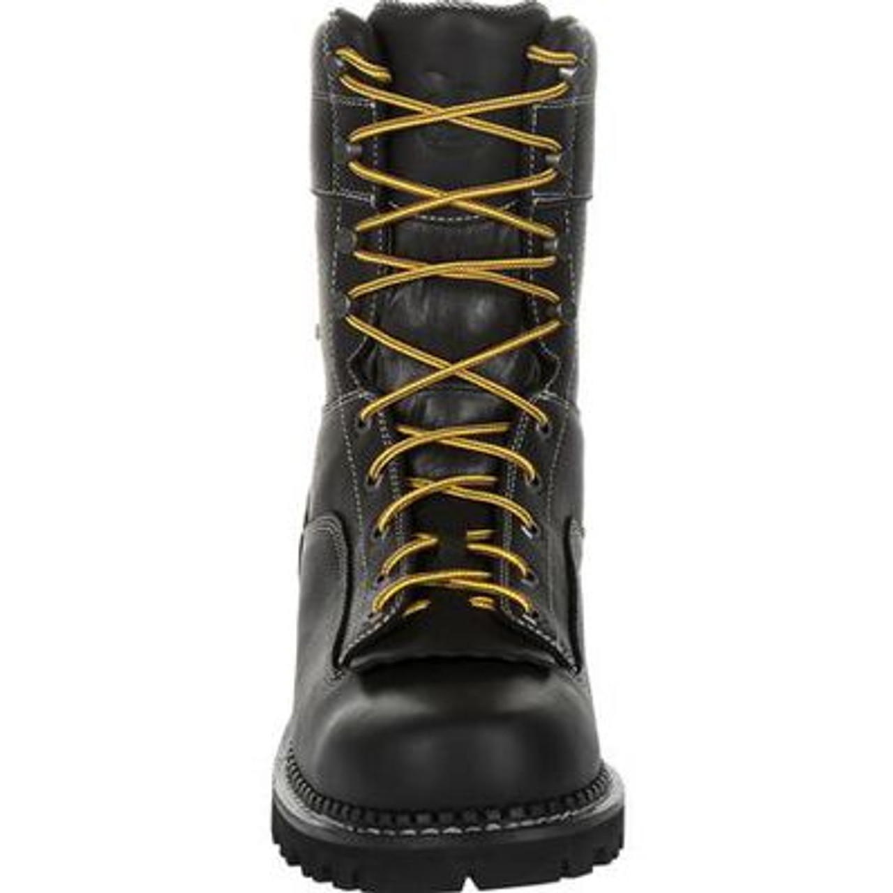 Georgia Boot AMP LT Logger Low Heel Waterproof Work Boot- Black