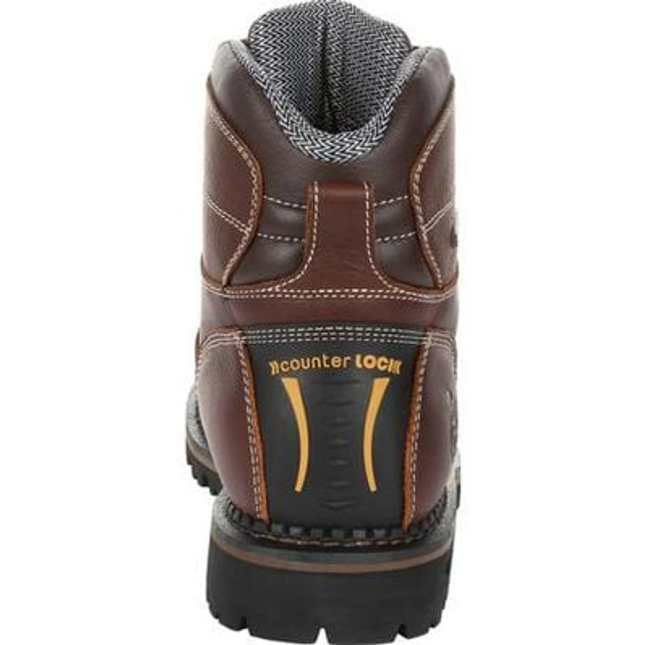 Georgia Boot AMP LT Logger Low Heel Waterproof Work Boot- Brown